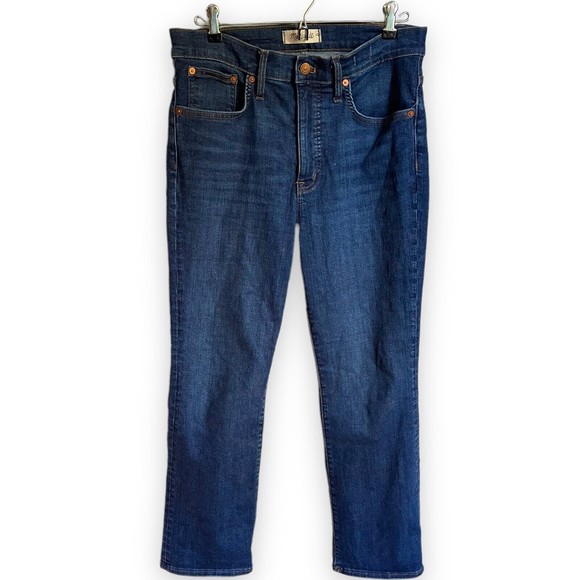 Madewell Denim - Madewell Cali Demi Boot Jeans Womens Sz 29 Dark Blue Wash Stretch Ankle